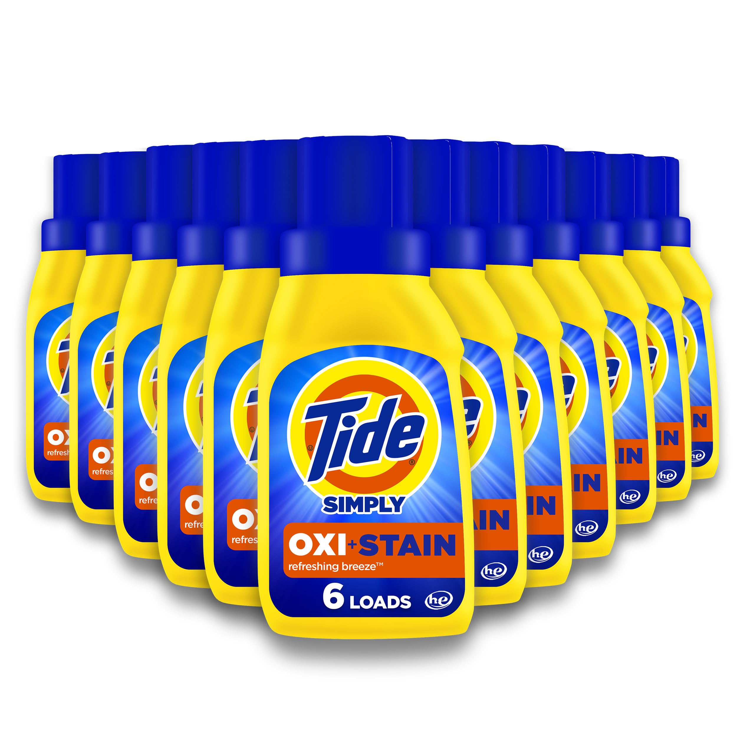 Buy now Tide Simply Oxi Boost + Ultra Stain Release Laundry Detergent, 10 fl oz, 6 Loads, Tough on Stains, Whitens, Brightens, Refreshing Breeze Scent at indiglob india