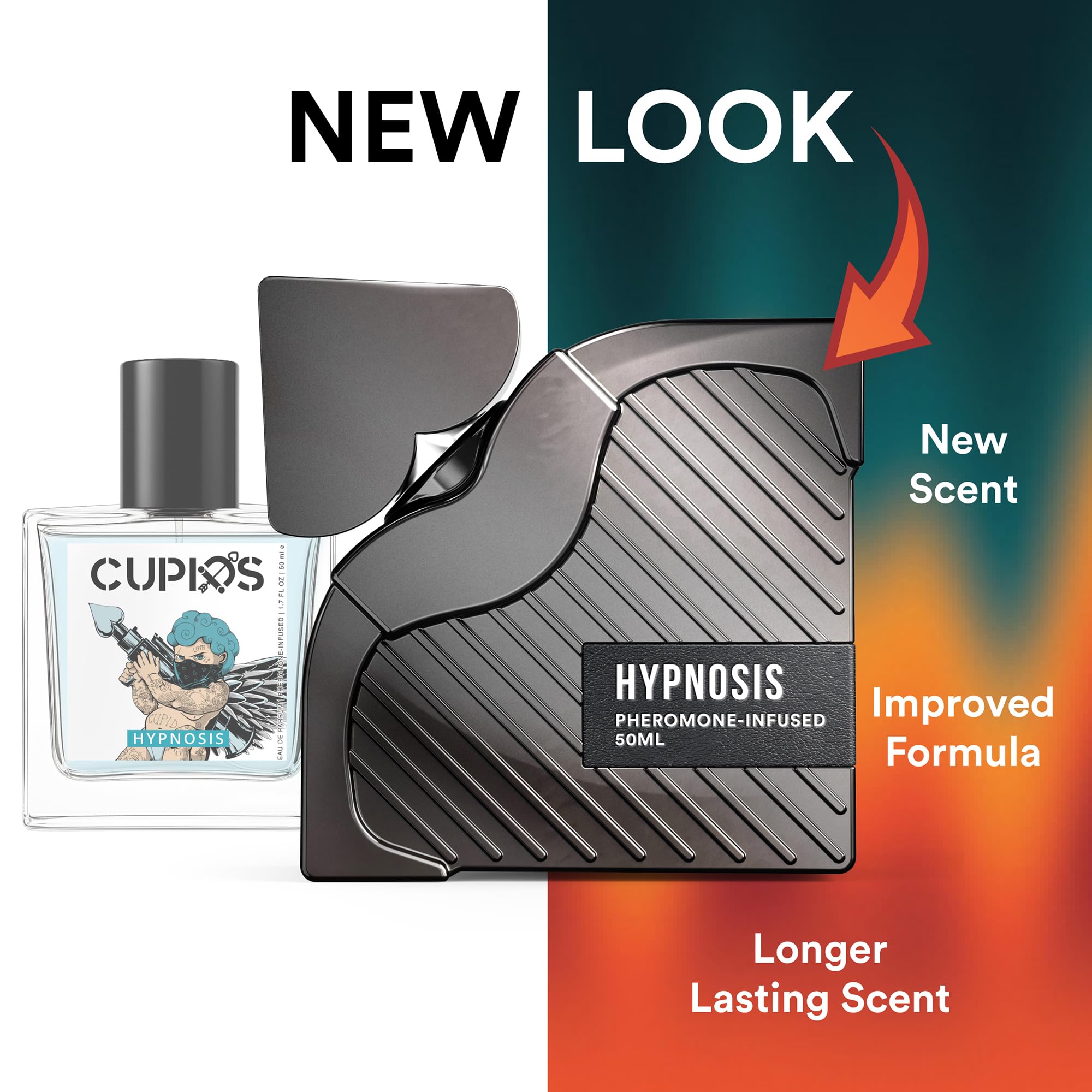 Cupids Hypnosis 3.0 Pheromone Cologne for Men – Long Lasting Men’s Pheromone Perfume with PheroPureVXN™ – Magnetic Eau de Parfum with Citrus Vanilla Notes – 50ml