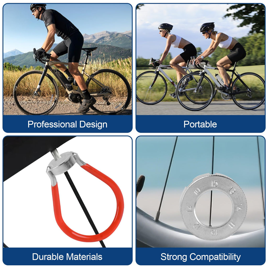 Spoke Wrench, Spoke Rim Tool Set With Storage Bag