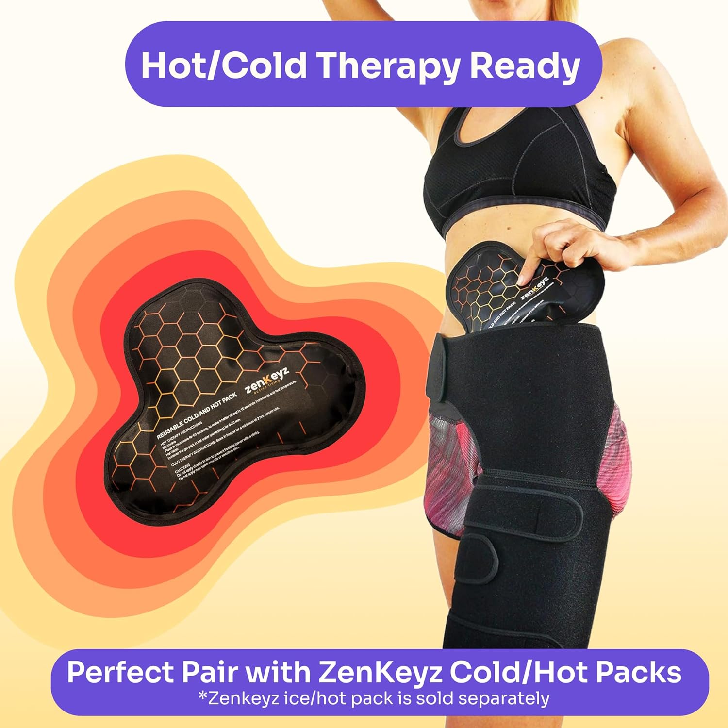 Buy now Copper Compression Hip Brace Sciatica - Groin Wrap for Pain Relief Thigh Compression Sleeve - Support for Hip Flexor Arthritis for Pulled Muscles-Sciatica Nerve Brace Injury for Men and Women (Left at indiglob india