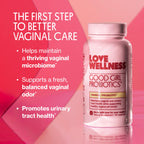 Love Wellness Good Girl Vaginal Probiotics | 9-Strain | 30-Day Supply | 9-strain probiotic, Dietary supplement, Gluten-free, Easy to take, 30 capsules