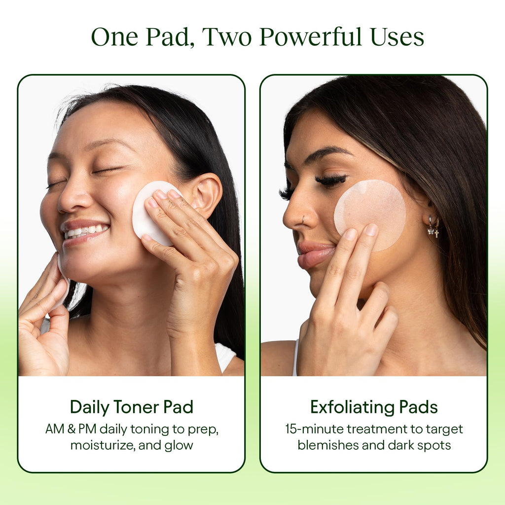 JIYU Toner Pads - Korean Skincare for Dark Spots, Wrinkles & Dull Skin - Hydrating Facial Treatment with Snail Mucin, Niacinamide, Peptides & Centella - 100 Count