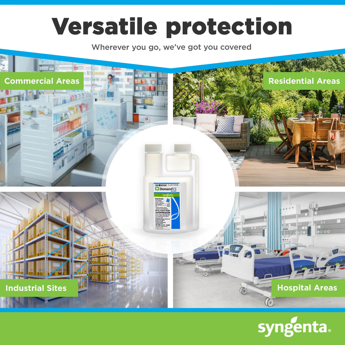 Syngenta 73654 Demand CS Insecticide, 8oz, Beige