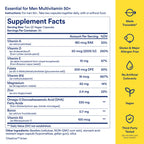Ritual Men's 50+ Multivitamin - 60 Capsules - 30 Servings | Key Essential Vitamins and Minerals To Support Heart, Energy, Brain, Muscle, Bone Health* - Zinc, D3, B12, A - Vegan - Mint