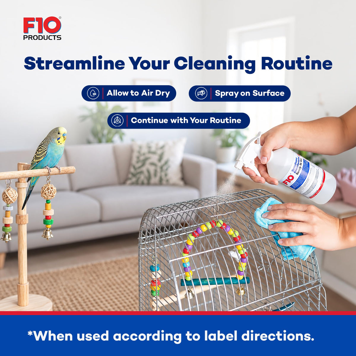 F10 Ready To Use Veterinary Disinfectant Spray - 1 Liter