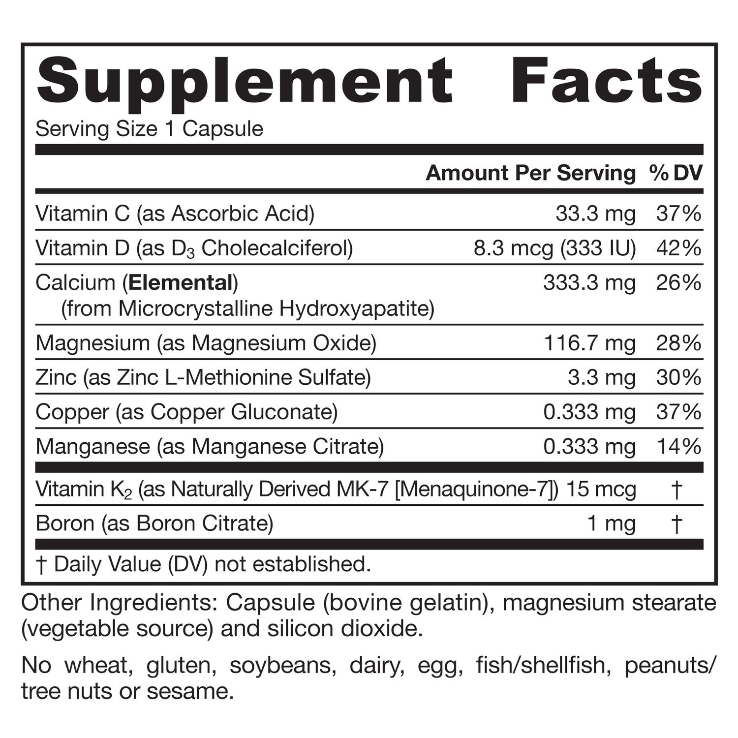 Jarrow BoneUp Three Per Day, Vitamin D3 and Calcium, 180 Capsules | For Bone Density and Skeletal Nutrition, K2 (as MK-7), 60 Day Supply, Take 3 Per Day