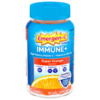 Emergen-C Vitamin C 750mg Immune Support Gummies, Orange, 45 Gummies | BetaVia Immune Plus, Vitamin D, B Vitamins, Zinc and Manganese, Triple Action, Chewable Gummies