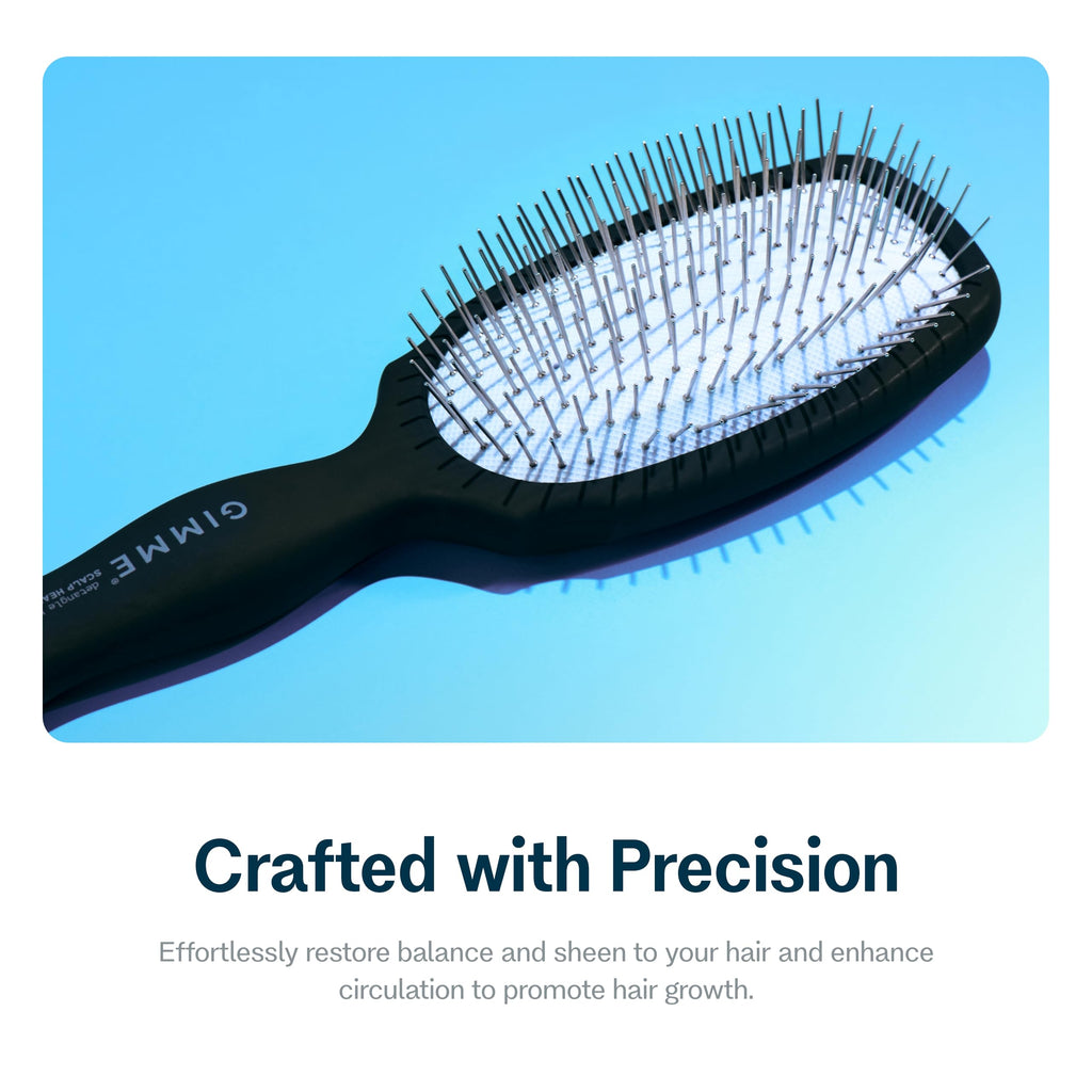 Gimme Beauty Metal Bristle Brush, Stainless Steel Bristles