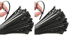Buy now 100Pcs 8 Inch Heavy Duty Industrial Zip Toes 40lbs Tensile Strength Releasable Black Tie Wraps Reusable Zip Toes Tie Straps For Garden Plant Secure Vine, Home Office at indiglob india