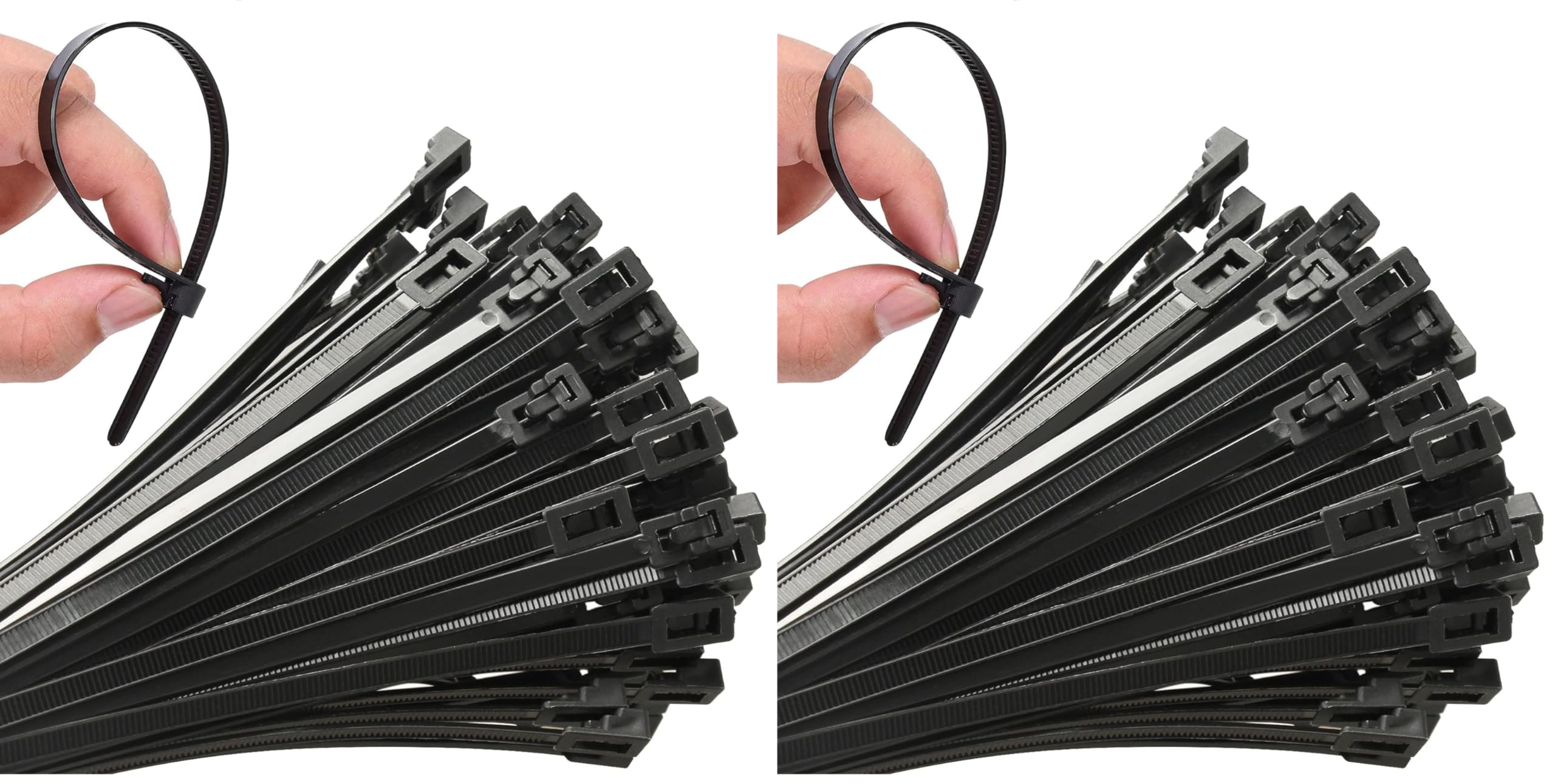 Buy now 100Pcs 8 Inch Heavy Duty Industrial Zip Toes 40lbs Tensile Strength Releasable Black Tie Wraps Reusable Zip Toes Tie Straps For Garden Plant Secure Vine, Home Office at indiglob india