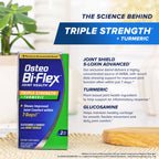 Osteo Bi-Flex Triple Strength Glucosamine Supplement with Turmeric Extract | Improve Joint Function, Antioxidant Power, 80 Coated Tablets