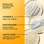 Olay Vitamin C Face Moisturizer, Brightening Cream for Women, Trial Size, Evens Tone, Dark Spot & Hyperpigmentation Reduction, Glowing Skin Care - Niaciniamide, Lactic Acid, 0.5 Oz