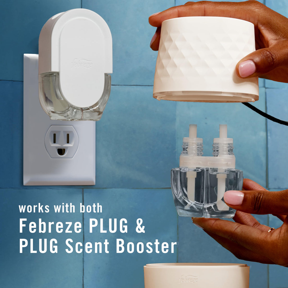 Starter Kit, Oil Diffuser, Air Freshener Plug in, Continuous Scent Device + 1 Refresh & Energize Refill