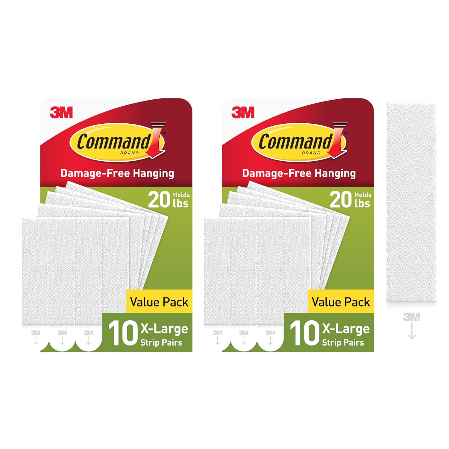 Buy now Command 20 lb XL Heavyweight Picture Hanging Strips 10 Pairs (20 Command Strips), Damage-Free Hanging Picture Hangers, Heavy Duty Wall Hanger for Home Decor, White Adhesive 20 Pairs at indiglob india