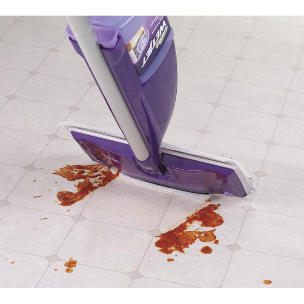 Buy now Swiffer WetJet Multi-Purpose Floor Cleaner Solution Refill Open Window Fresh Scent 1.25L, Pack of 6 at indiglob india
