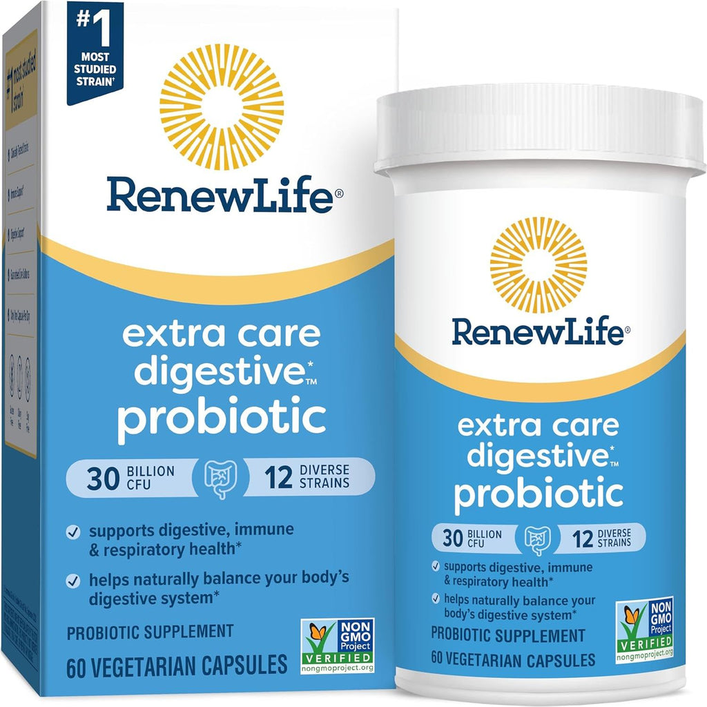 Buy now RenewLife Extra Care Ultimate FLORA Probiotic, 60 capsules 60 Count (Pack of 1) 30 Billion CFU at indiglob india