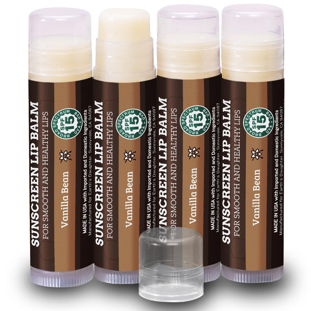 Buy now Earth's Daughter USDA Organic Lip Balm 6-Pack - Fruit Flavors, Beeswax, Coconut Oil, Vitamin E - Best Lip Repair Chapstick for Dry Cracked Lips - Moisturizing Lip Care at indiglob india