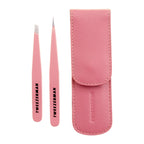 Tweezerman Exclusive Petite Tweeze Set for Eyebrows with Case Tea Rose