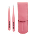 Tweezerman Exclusive Petite Tweeze Set for Eyebrows with Case Tea Rose