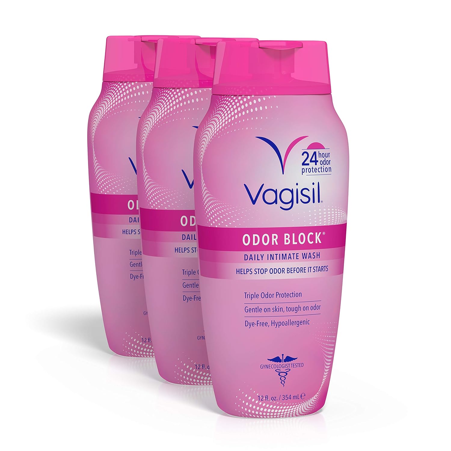 Buy now Vagisil Feminine Wash for Intimate Area Hygiene, Odor Block, Gynecologist Tested, Hypoallergenic, 12 oz, (Pack of 1) 12 Fl Oz (Pack of 3) at indiglob india