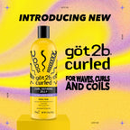 got2b Curled Defining Jelly, Curl Gel for Wavy to Coily Hair | Defines curls and waves, 72-hour frizz control, Moisture-locking with vitamin E and argan oil, Vegan, No crunch formula