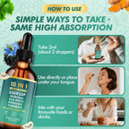 Dobeko Soursop Bitters Liquid Drops, Bitter Herbs with Soursop Extract, Ashwagandha, Sea Moss & Black Seed Oil, Formulated for Immune Wellness, Antioxidant Support & Healthy Digestion, 2 FL Oz