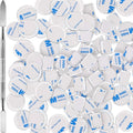 Buy now Sumind 101 Pack Metal Stickers for Eyeshadow Palette Set, Includes 1 Makeup Depotting Tool, 50 Pieces Square Adhesive Empty Metal Stickers and 50 Pieces Round Makeup Colorful Palette Sticker Default at indiglob india