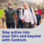 Centrum Silver Men's 50+ Multivitamin with Vitamin D3, B-Vitamins, Zinc for Memory and Cognition - 200 Tablets | Contains Vitamins D3, E, B6, and B12, Gluten Free, Non-GMO Ingredients, GLP-1 Support