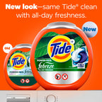 Buy now Tide Power Pods with Febreze Laundry Detergent Pacs, 45 Count, Botanical Rain Scent, All-Day Freshness at indiglob india