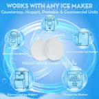 Ice Machine Cleaner Tablets – Ice Maker Cleaner & Descaler for Countertop, Nugget & Commercial Units – Citric Acid–Based – 36 Tablets (Up to 1.5-Year Supply) – Removes Limescale & Odors