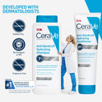 CeraVe Hydrating Anti Dandruff Conditioner with Hyaluronic Acid, 9oz | 0.5% Pyrithione Zinc Dandruff Treatment with Niacinamide That Helps Eliminate Flakes and Reduce Itchy Scalp, Sulfate-Free