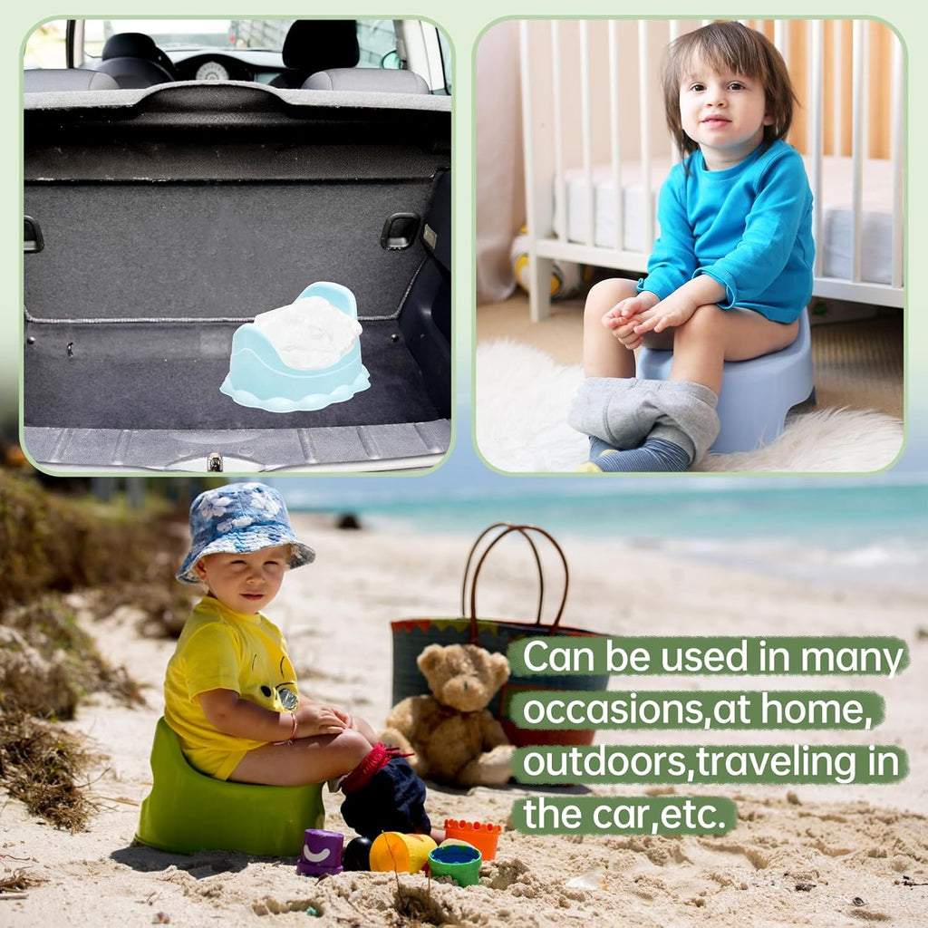 Buy now 100 Pack Potty Chair Liners with Drawstring,Training Toilet Seat Potty Bags,Disposable Cleaning Bag for Kids Toddler Adults Pet Outdoors(44 x 24 cm) at indiglob india