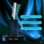 Buy now Allegro XL Pintail Rat Tail & Parting Combs - Metal Tail Foiling & Pin Combs (2 Pc. AQUA & WHITE) at indiglob india