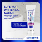 Sensodyne Clinical Repair Whiten & Shine Toothpaste, 3.4 oz (3 Pack)