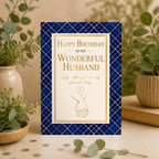 Happy Birthday Card for Husband, Romantic Birthday Card from Wife, Funny Husband Birthday Greeting Card, Heartfelt Birthday Gift for Him, 5x7 Inch Card with Envelope