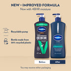 Vaseline Men Fast Absorbing 3in1 Hand, Body & Face Lotion 20.3oz 3ct | Body moisturizer for men provides 48HR moisture, restores skin hydration, absorbs fast with a non-greasy feel, for dry skin