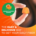 Metamucil Fiber Gummies for Adults, No Sugar Added Orange Flavor, 5g Plant Based Prebiotic Fiber Supplement Blend, 72 Count