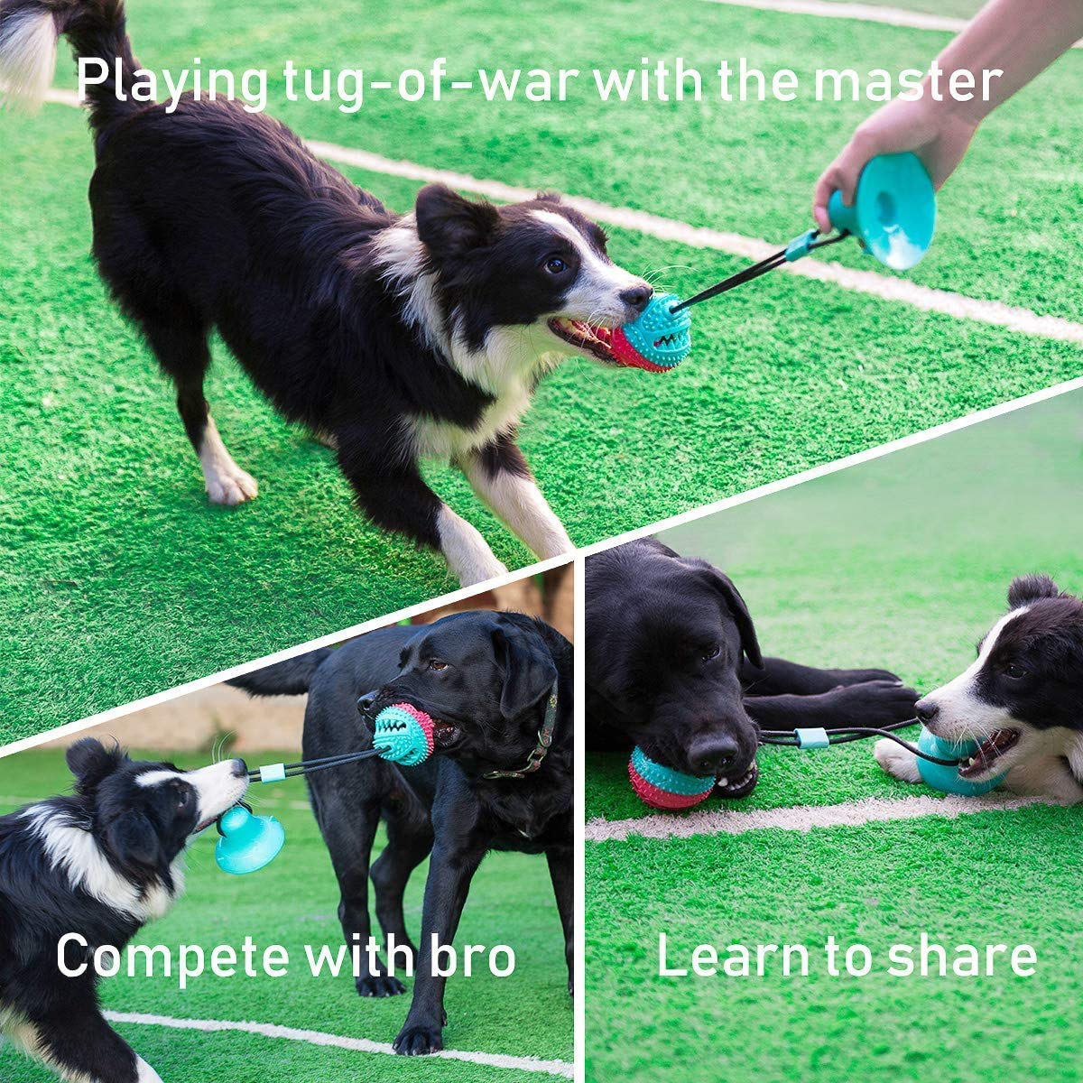ALLRIER Dog Toys to Keep Them Busy for Boredom,Interactive Dog Toys Tug of War, Mentally Stimulating Toys for Dogs, Puppy Teething Puzzle Treat Food Dispensing Ball Toy for Small Medium Dogs