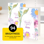 Premium Astrobrights White Cardstock, 8.5" x 11", 110 lb. Index, 94 Brightness, 235 Sheets - More Sheets, Heavyweight Astro White Card Stock for Invitations, Business Cards, Crafts and Printing