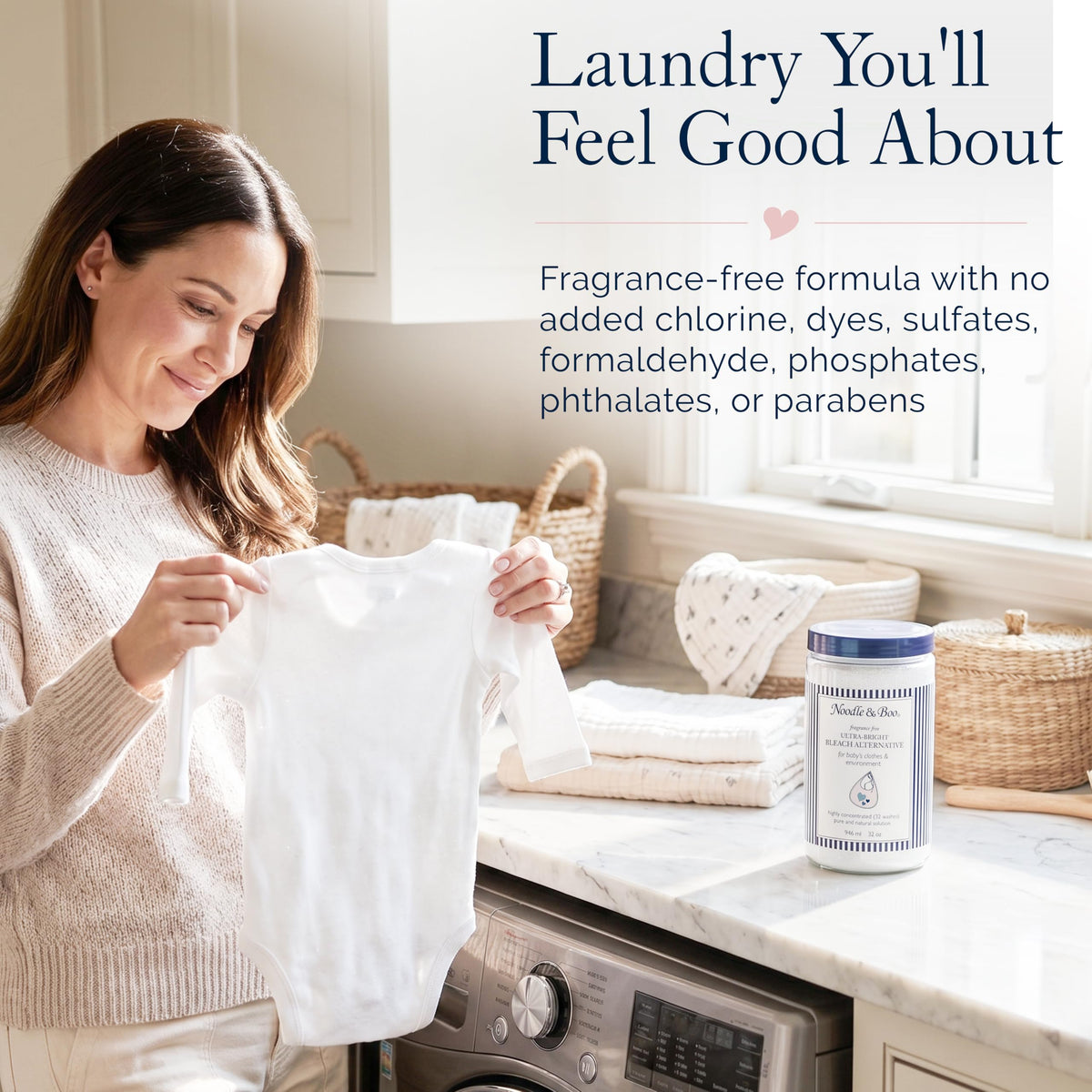 Noodle & Boo Baby Laundry Essentials Ultra-Bright Bleach Alternative
