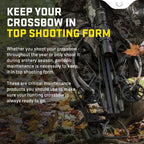 TenPoint Maintenance Kit - Includes Crossbow String Wax & Conditioner, Premium Lubricant with Foam Applicator + Flight Rail & Trigger Lube - Keep Your Crossbow in Top Shooting Form