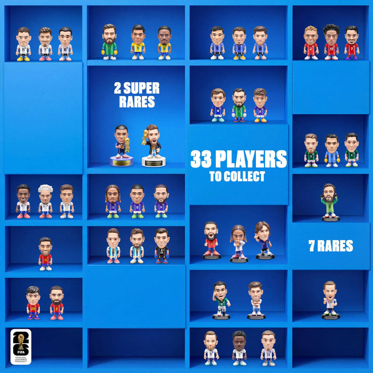 FIFA World Cup 2026™ Ballers Series 1 2 Pack by ZURU – Official Licensed Product Surprise Unboxing Soccer Collectible Sports Toy for Boys, Ages 3+