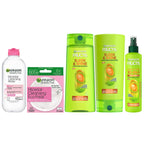 Garnier Fructis Sleek & Shine Shampoo and Conditioner Set for Dry, Frizzy Hair, Up to 72 Hours of Frizz Control, Smooths Flyaways & Boosts Shine, 22 + 21 Fl Oz (Packaging May Vary)