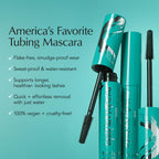 Thrive Causemetics Liquid Lash Extensions Mascara, Brown Black Shade | Tubing Formula Lengthens, Volumizes & Curls, Smudge Proof, Washable, No Clumping or Flaking, Cruelty Free, Crystal Shade