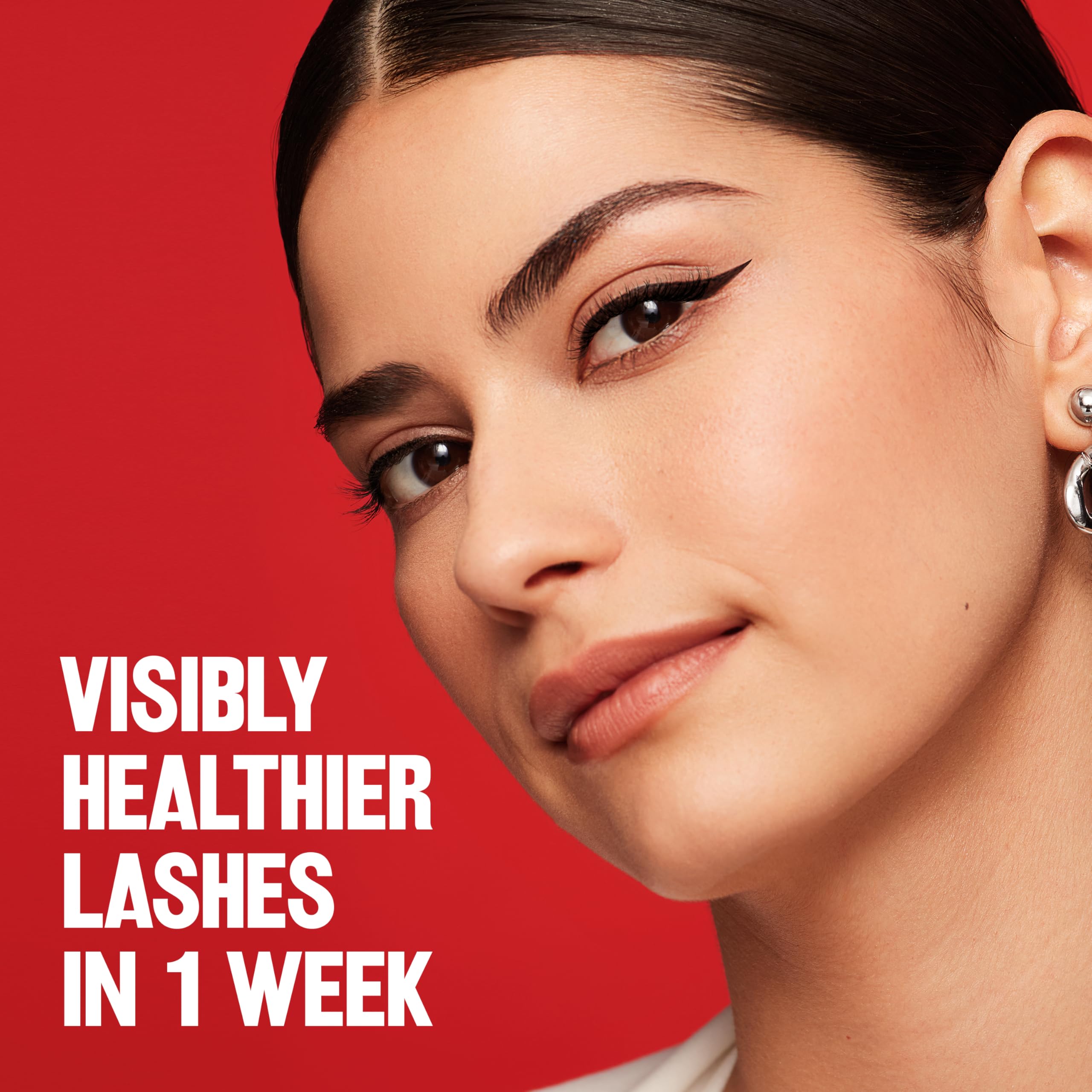 Buy now REVLON ColorStay Lash Serum + Liner, Waterproof Eyeliner, Healthier Looking Eyelashes, Smudge-Resistant Flexible Brush Tip, 001 Blackest Black at indiglob india