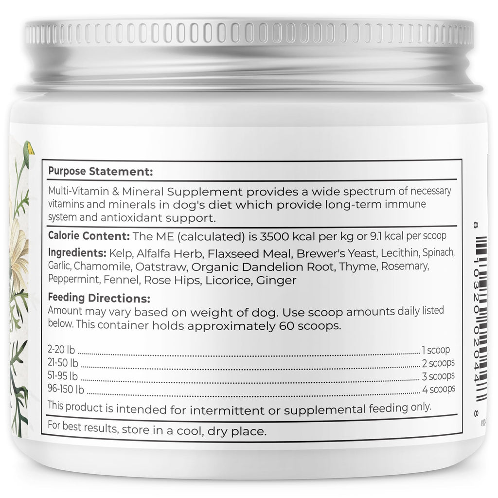 Dr. Harvey's Herbal Multi-Vitamin and Mineral Supplement for Dogs (7 Ounces)