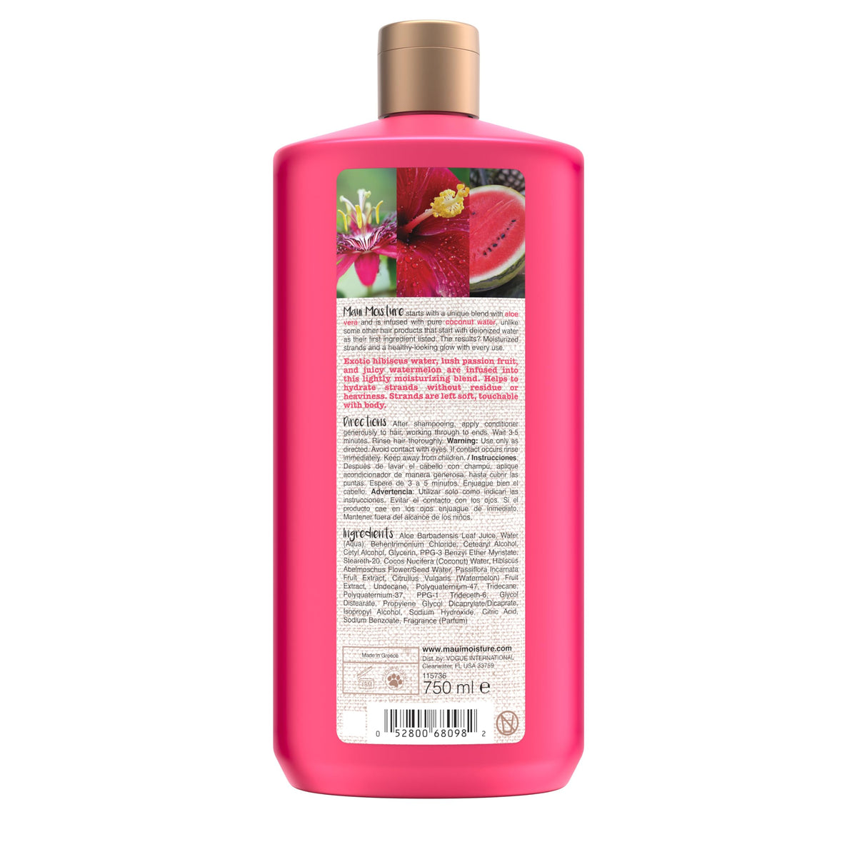 Maui Moisture Lightweight Hydration+ Hibiscus Water Conditioner, 25.4 fl oz