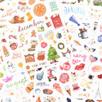 Aesthetic Monthly Planner Stickers - Holiday Sticker Set for Your Calendar