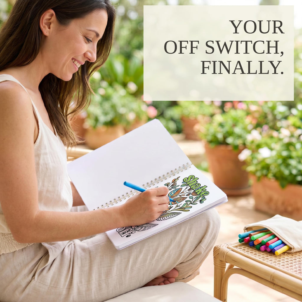 Beautiful Coloring Book Set of 2 for Adult Relaxation with Floral Designs