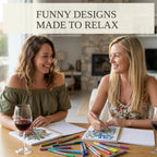 Beautiful Coloring Book Set of 2 for Adult Relaxation with Floral Designs